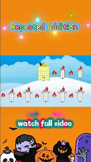 Numberblocks repeated addition 11 up to 10 #mathforkids #shorts #learntocount #Youtubeshorts