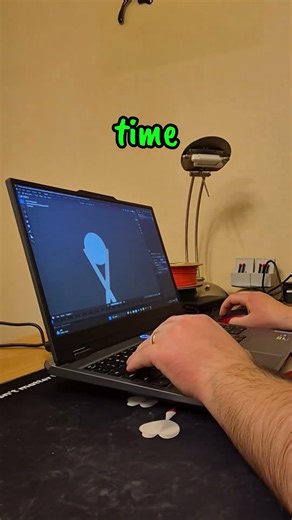 Day 15 / 365 Designing and printing daily Ice Hockey Stick Headphone Stand for Your Desk #3ddesign