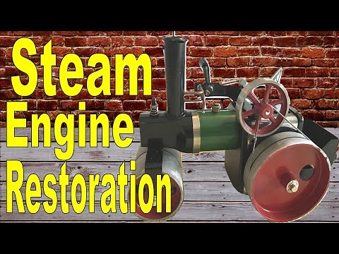 Restoration of a steam engine 1961 restoring old English toys and tools restoration project
