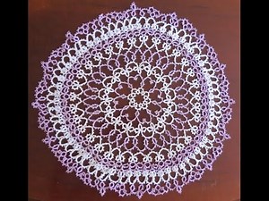 Needle Tatting Doily row 7