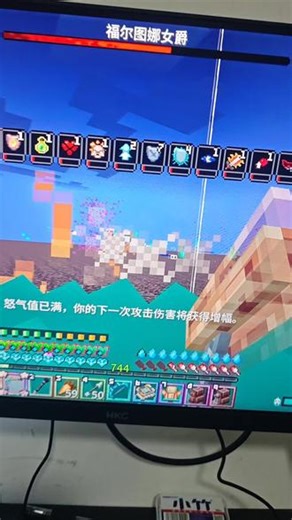 为啥一直瞬移，好难打中 #勇者之章3 #我的世界