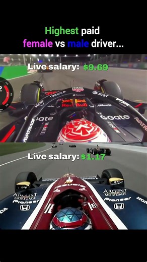 The difference between male drivers and female drivers is insane...😲 #f1