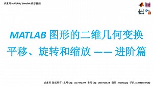MATLAB代码：图形的二维几何变换（平移、旋转和缩放）进阶篇
