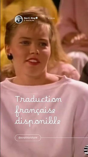 La traduction française de Stand By Me de Ben E.King est disponible 🤍 #traduction #standbyme