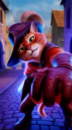 Puss in Boots Dances Like a Hero! 😺💃 Epic Fan-Made Short #Shorts