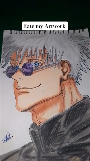 Rate my Artwork ☺️🔥 #viral #art #drawing #anime #sketch #goku #viralnow #viralvideos #viralmoment