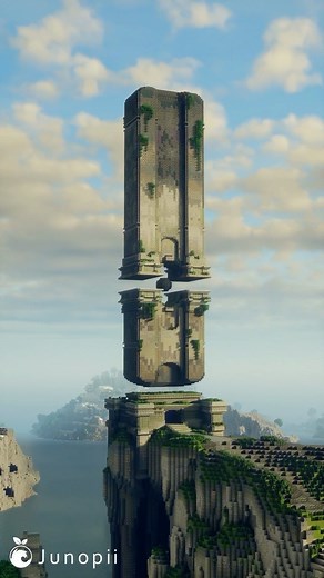 Junopii | Minecraft - Monolith Timelapse ‣ Download the schematic/blueprint for this build over on my Patreon! (Link in bio) ‣ Built on... | Instagram