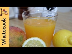 How To Make A Delightful Fresh Mango 🍋Lemonade🍋 Recipe | #BringDrinkz | WhaTooCook.com