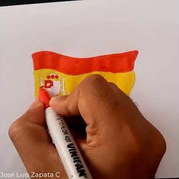 Cómo dibujar La bandera de España