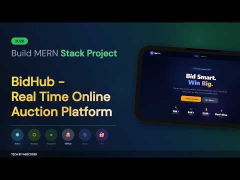 Build BidHub - Real-Time Auction App (MERN Stack) | Full Project + Code + PPT