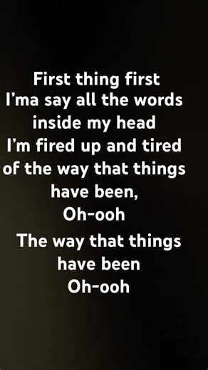 First bit of believer with lyrics