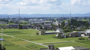 富山県砺波市の風景動画