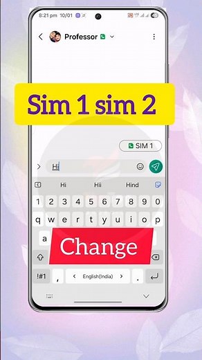 Dual SIM Option Missing from Message App |Message Settings Sim 1 Sim 2|How to change SIMcard #short