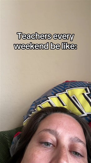 Weekends are our time to recuperate after being over stimulated all week 😭 #teachersoftiktok #teacher