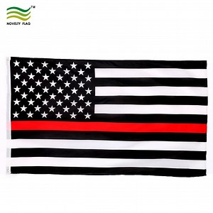 [Hot Item] 3X5FT Polyester USA American Thin Red Line Flags