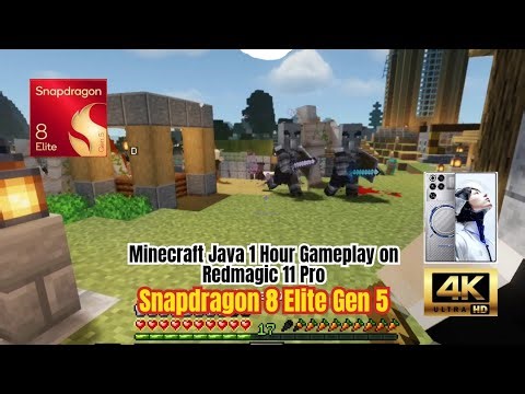 Minecraft Java 1 Hour Gameplay on Redmagic 11 Pro | Snapdragon 8 Elite Gen 5 Performance Test
