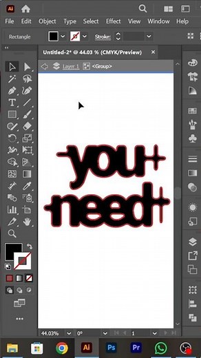 Liquid Text Effect in Illustrator