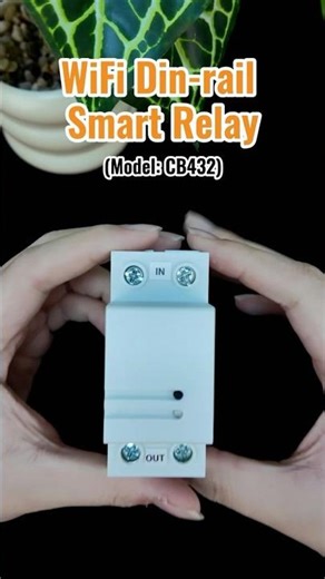 WiFi din rail relay with power monitoring-CB432