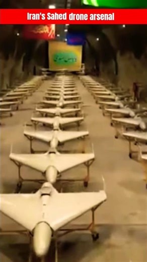Iran's kamikaze drone arsenal. #sahed #drone #iran #iranisraelwar #news #viral