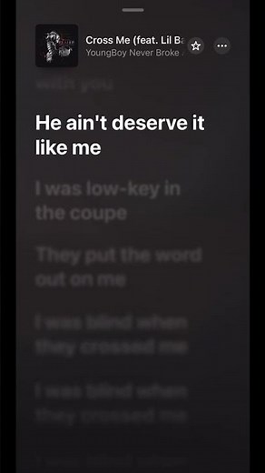 NBA YoungBoy - Cross Me #lyrics #shorts #4kt