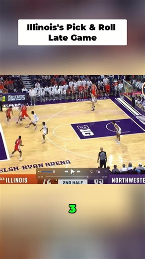 Check out how Illinois capitalized on their pick and roll for the clutch three pointer at the end. Wagler draws two and leaves Tomi open Full thoughts here: https://youtu.be/PjwvNkRdTaE?si=PgPqTahNax50maGJ #basketball #collegebasketball #illinois #northwestern #sports
