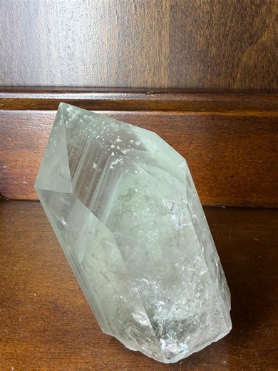 Green Phantom Quartz Crystal Point – Natural Mineral Specimen From Brazil - Etsy