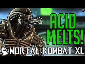ACIDIC ALIEN MELTS LIFEBARS! Destroyer vs Ranked - MKX