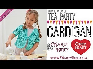 How to Crochet Tea Party Cardigan (Right Handed FULL VIDEO)