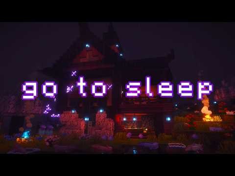 it's late, everyone's asleep... (minecraft music w/ rain, water)