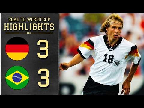 Germany vs. Brazil | Klinsmann Leads the Three-Goal Comeback | Road to World Cup USA 1994 Highlights
