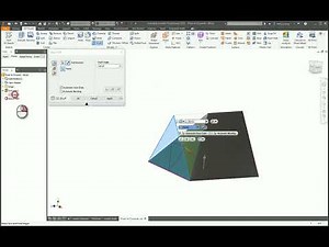 Inventor Face Draft To Create Pyramid