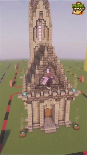 DARK CHAPEL in MINECRAFT ⛪​ | ''Dusky'' Tutorial | Timelapse build #Minektober