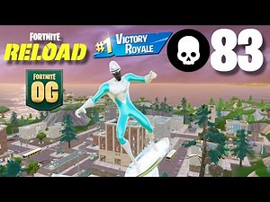 *NEW* FROZONE SKIN Gameplay | OG Fortnite Reload | High Kill Solo Vs Squads Zero Build