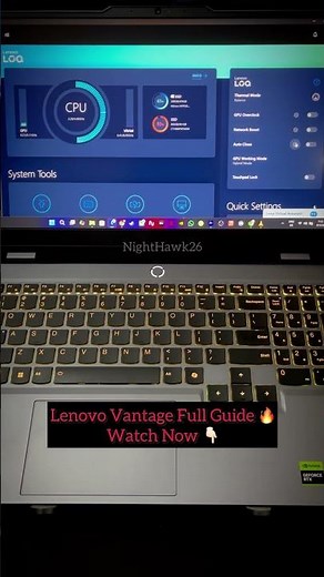 Lenovo Vantage Full Guide – Watch Before You Use It! #LenovoLOQ #Shorts