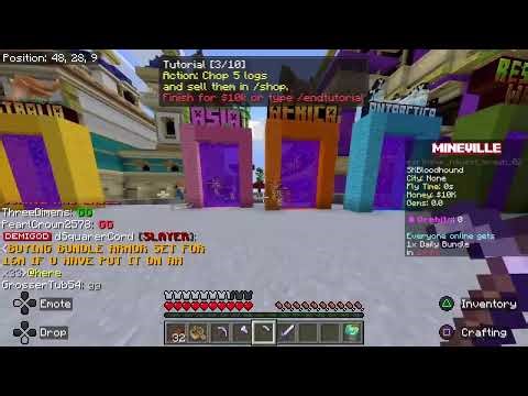 Minecraft Minevile Earth Server survival Live