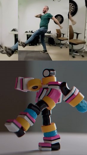 Move AI on Instagram: "Now you can generate 3D animations directly from video. This is a behind the scenes look at 3D animator @bigjko using Move AI to capture and animate The Candy Man. This is motion capture powered by AI. No suits or markers required. All the pieces are Vellum soft bodies pinned to the mocap skeleton. Motion Capture: Move AI 3D Animation: Houdini Render Engine: Octane Render #3danimation #madewithmove #motioncapture #ai #moveai #vfx"