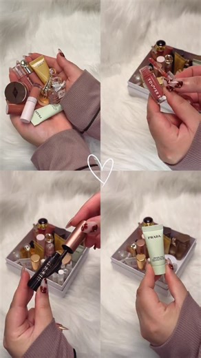 Sana 🎀🌸 on Instagram: "Cute minis 🫶🏻 #makeup #beauty #glam #minis #fyp"