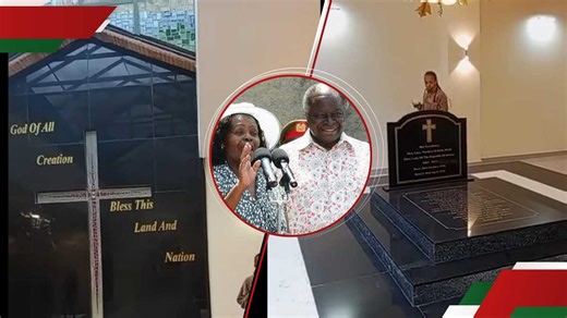 Video: Kenyans get rare look inside Lucy, Kibaki's well-maintained gravesite