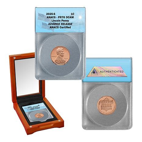 '25 PR70 DCAM ANACS Advance Release Lincoln Cent from Silver Proof Set | HSN