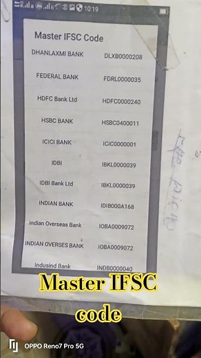 Indian overseas Bank ka master IFSC code+##Sanjay Gupta 3G ##pahle ek 1 RS market check kar kijiye