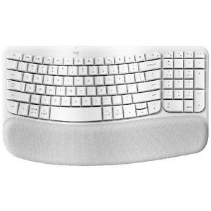 Logitech Wave Keys Wireless Ergonomic Keyboard Off-White