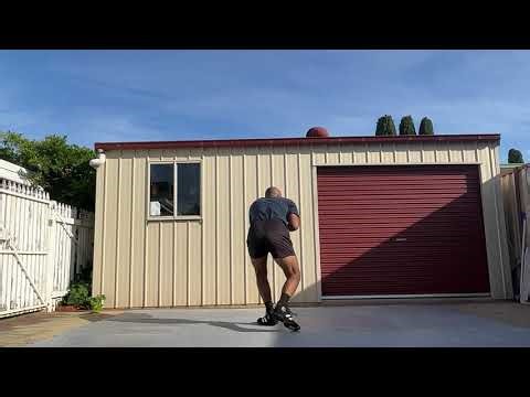 Technical pro-wrestling: hammerlock to shoulder lock takedown sequence (solo practice)