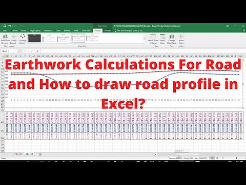 Earthwork Calculations For Road | How to draw road profile in Excel