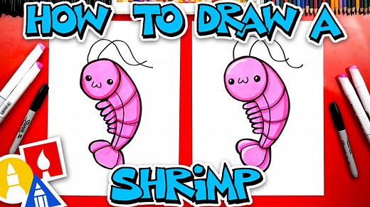 How To Draw A Funny Shrimp - Art For Kids Hub — Free Drawing Lessons for Kids -