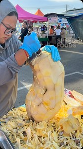 Slicing into Thailand’s Finest Tong Som Jackfruit - Sweet, and Rare! 📍Chonburi Court Night Market, Thailand #foodlover #delicious #yummy #jackfruit #thailand | SpeedFoods