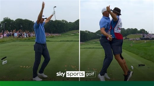 US Open: Victor Perez makes a HOLE-IN-ONE with a celebration to match!