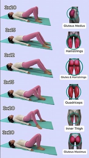 Glute Lift Workout for Women | Easy Booty Workout 5 Minute | Target Different Glute & Leg Muscles