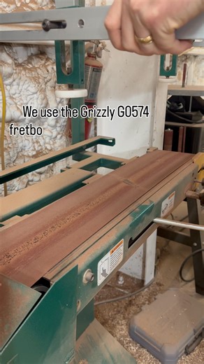 We use the Grizzly fretboard radius sanding machine as an early step in our neck shaping process to introduce controlled relief and rough in the fretboard radius efficiently. It’s an excellent tool for consistency and time savings at this stage, but it’s not accurate enough on its own for the tolerances we require. From there, every neck is refined entirely by hand. Final fretboard radius, neck carve, and transition points are dialed in manually to extremely tight tolerances. This level of contr