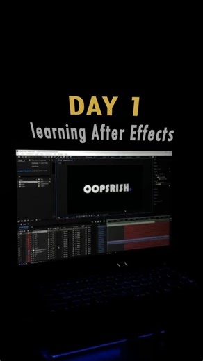 Oopsrish on Instagram: "Day 1 of learning After Effects 🎬 Ball motion #AfterEffects #MotionDesign #LearningInPublic #Day1AfterEffects #MotionDesignStudent DesignReels CreativeJourney AfterEffectsBeginner GraphicDesign ReelsIndia CreativeProcess DailyLearning DesignCommunity FromZeroToHero CreativeGrowth"