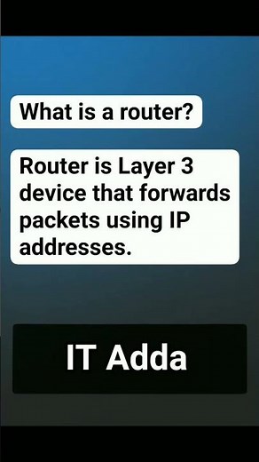 What is Router? #itadda